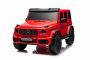 Elektrické autíčko Mercedes-Benz G63 AMG 4x4² Dvoumístné 12V, červené, MP3 Přehrávač s USB/AUX vstupem, Pohon 4x4, Baterie 12V14Ah, EVA kola s odpružením, Koženková sedadla, Dálkový ovladač, Licencované